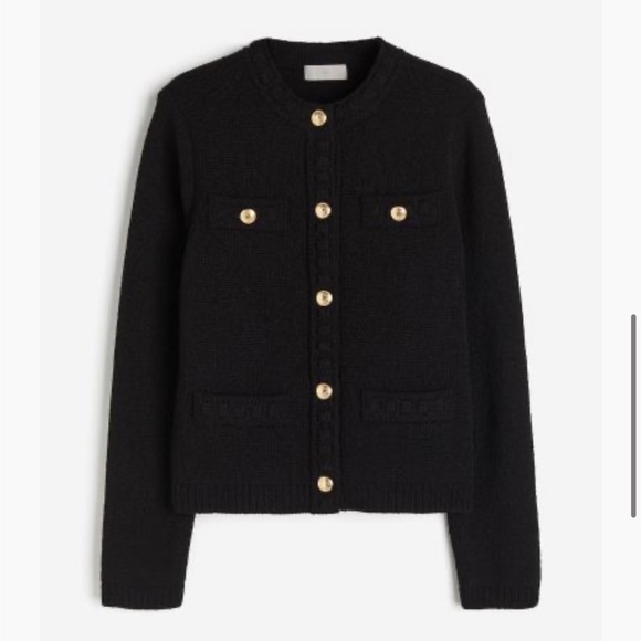 H&M Black Knit Cardigan - Picture 1 of 9